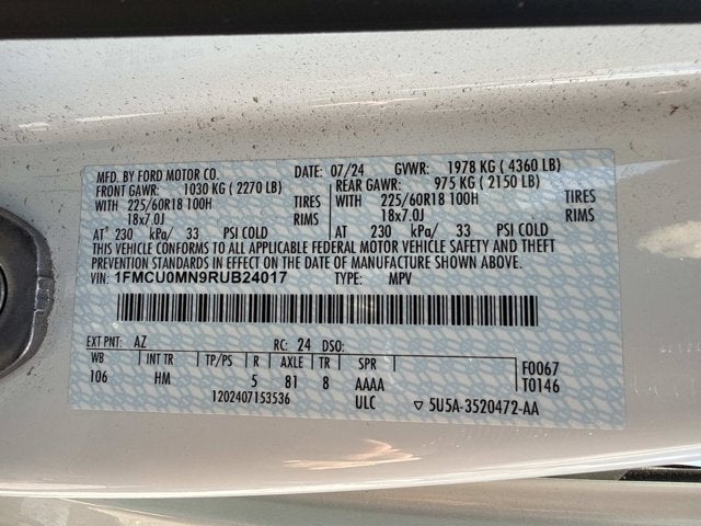 2024 Ford Escape ST-Line