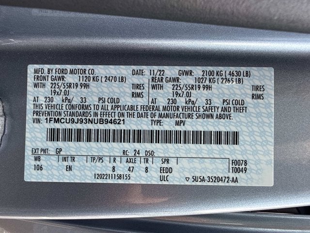 2022 Ford Escape Titanium