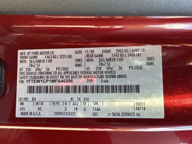 2021 Ford F-150 LARIAT