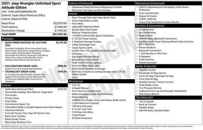 2021 Jeep Wrangler Unlimited Sport Altitude