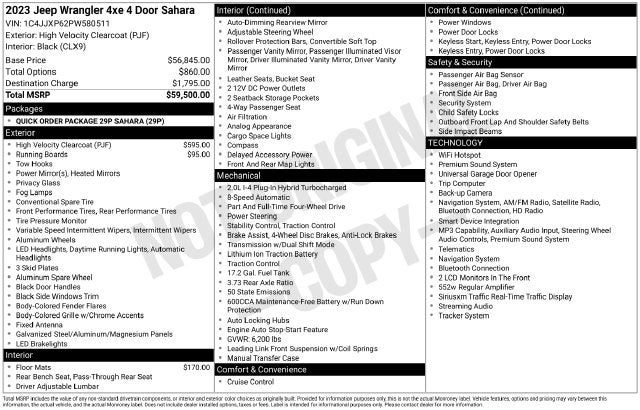 2023 Jeep Wrangler Sahara 4xe