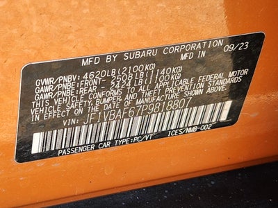 2023 Subaru WRX Premium