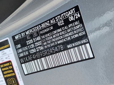 2025 Mercedes-Benz C-Class C 300 4MATIC®