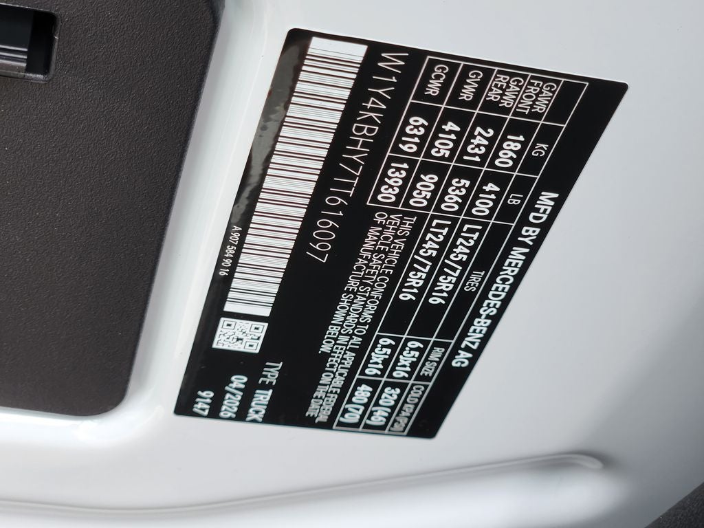 2026 Mercedes-Benz Sprinter 2500 Base
