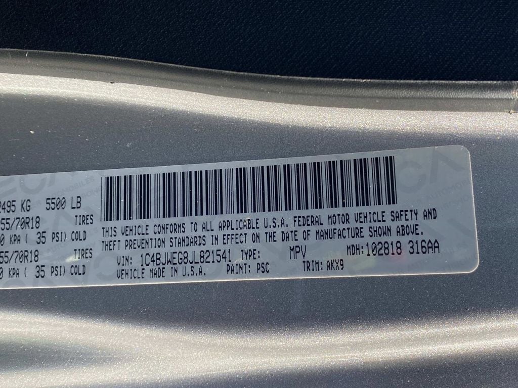 2018 Jeep Wrangler JK Unlimited Altitude