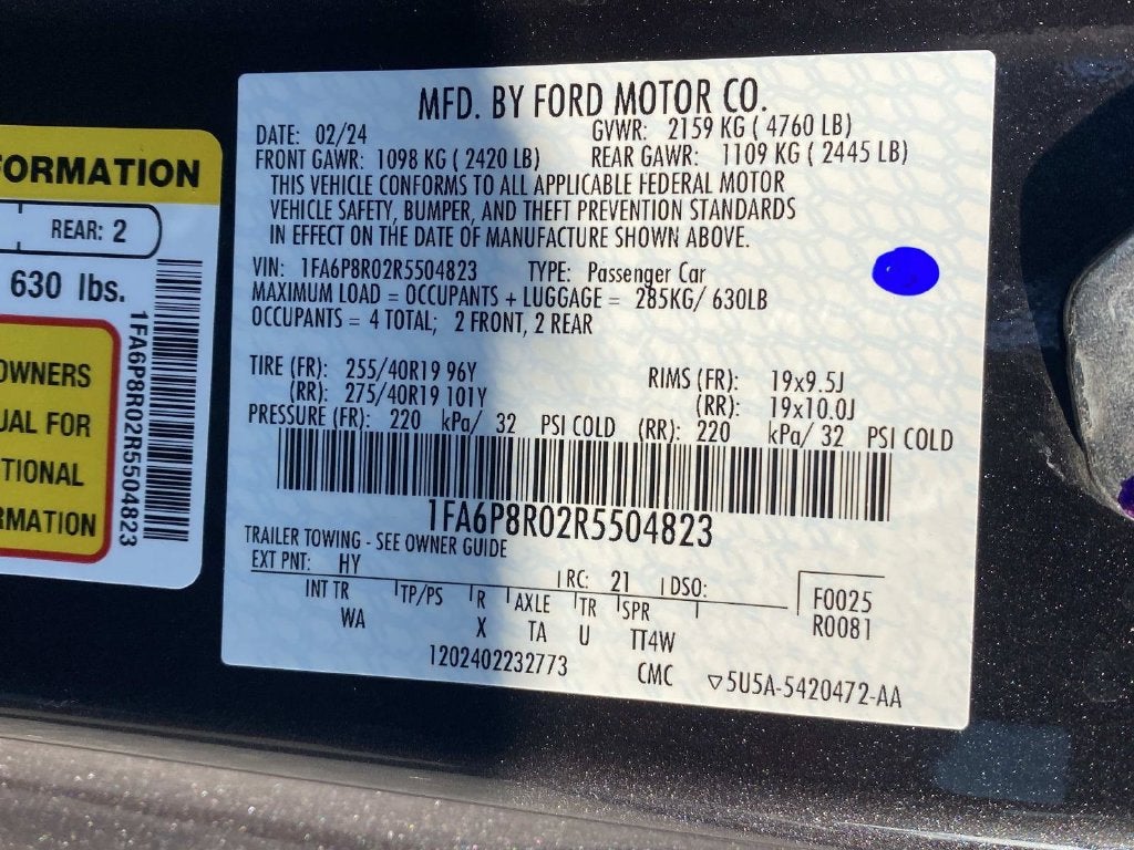 2024 Ford Mustang Dark Horse