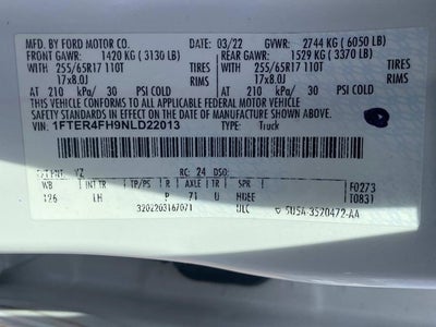 2022 Ford Ranger XLT