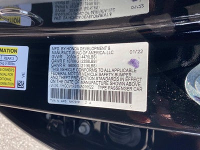 2022 Honda Accord Sport